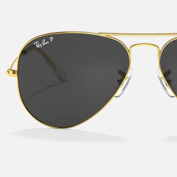 Rayban Aviator Classic Black Lenses With Case - Picture 2 of 9